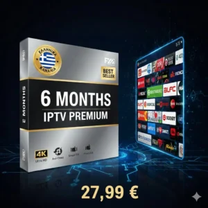 Greek IPTV Pro - 6 Months Subscription - Anti-Freeze Technology